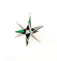 Moravian Star Stained Glass 3D Design