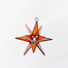 Moravian Star Stained Glass 3D Design