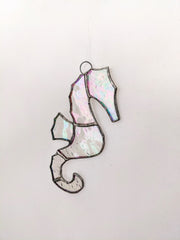 Stained Glass Seahorse Suncatcher