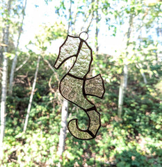 Stained Glass Seahorse Suncatcher