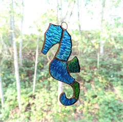 Seahorse Stained Glass Suncatcher