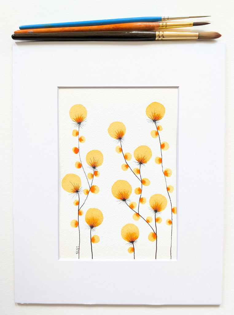 Golden Dandelion Stems #17