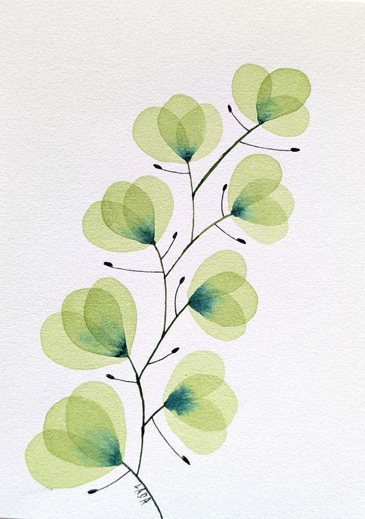 Sage Green Leaf Branch #18