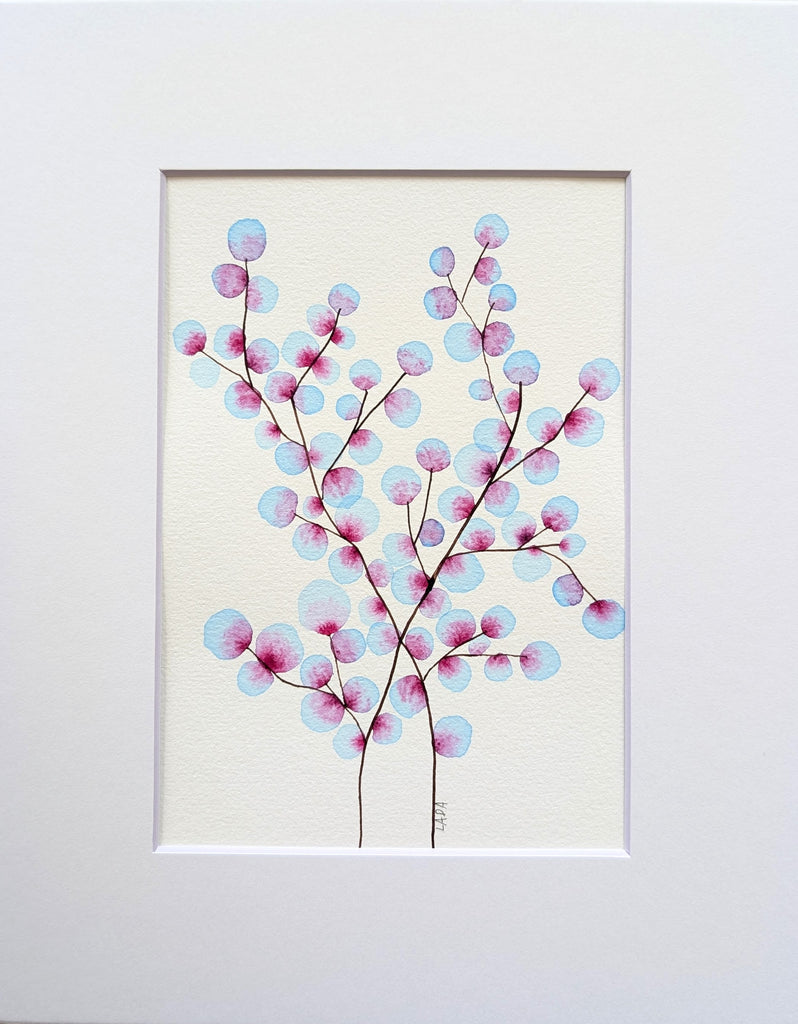 Blue & Magenta Blossom Tree #19