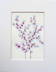 Blue & Magenta Blossom Tree #19