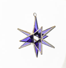 Moravian Star Stained Glass 3D Design