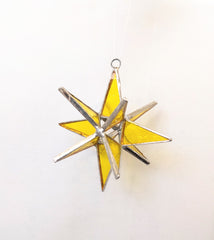 Moravian Star Stained Glass 3D Design