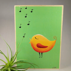 Yellow Bird Singing Art Print