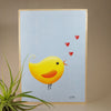 Yellow Love Bird Art Print