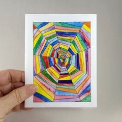 Colorful Web - Blank Card