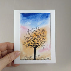 Whimsical Tree 2 - Blank Card