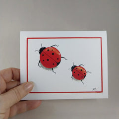 Me and You Lady Bug - Blank Card