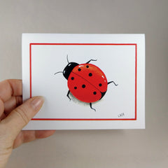 Cute Lady Bug - Blank Card