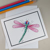 Green Dragonfly - Blank Card