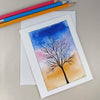 Whimsical Tree 1 - Blank Note Card