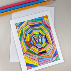 Colorful Web - Blank Card