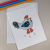 Whimsical Chicken - Blank Note Card